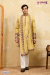 Regal Veil by Shubhvastra Viscose Silk Mens Kurta With Dupatta Wholesale 